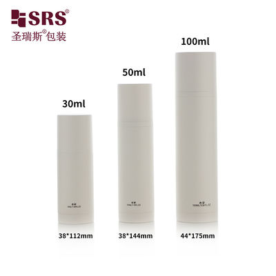 Beli Botol lotion putih beku kosong yang bisa diganti Botol pompa tanpa udara 100 ml online manufacture