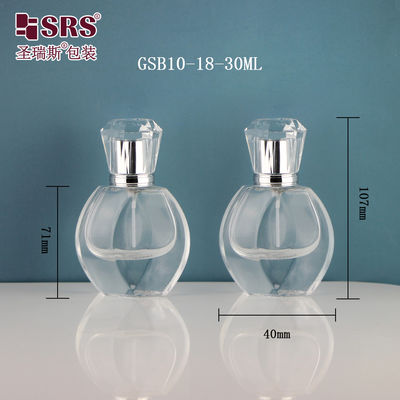 Beli Diamond Shape Cap Perfume Kosong Kustomisasi Mewah 1 oz Botol Semprotan Kaca online manufacture