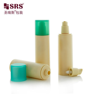 Beli Bentuk bulat Warna PP Plastik PCR Botol Daur Ulang mewah tanpa udara 100ml online manufacture