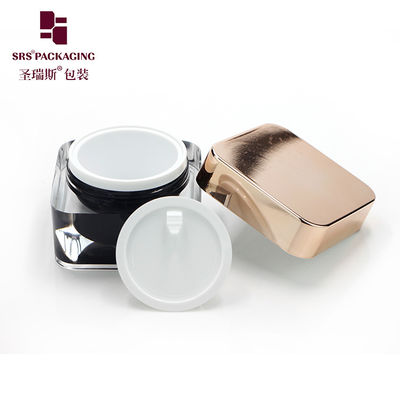 Beli Kemasan Kosmetik Kustomisasi Mewah Kontainer Krim Wajah Square Jar Akrilik online manufacture