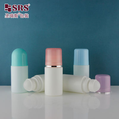 Beli 2 oz Round Matte PP PCR Antiperspirant Gel Plastik Roll On Customization Deodorant Roller Bottle online manufacture