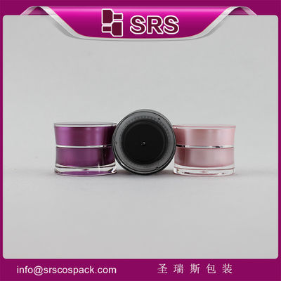 Beli J092 10g toples plastik merah muda dan hitam untuk kosmetik online manufacture