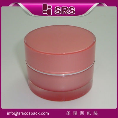 Beli SRS grosir plastik bulat bentuk kosong wadah akrilik untuk produk perawatan kulit Korea online manufacture