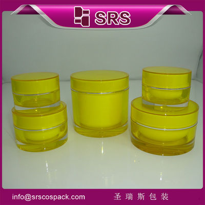 Beli bentuk silinder warna apapun tersedia kosmetik acrylic toples online manufacture