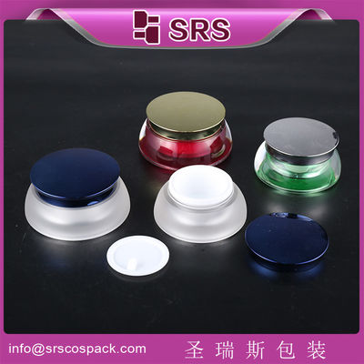 Beli SRS  China pemasok plastik daur ulang acrylic kemewahan toples untuk kosmetik dengan tutup sekrup online manufacture