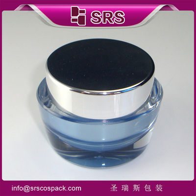 Beli SRS produsen grosir kosmetik plastik bentuk oval toples untuk produk perawatan kulit Korea online manufacture