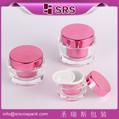 Beli 15ml 30ml 50ml perawatan kulit acrylic kosmetik toples pemasok online manufacture