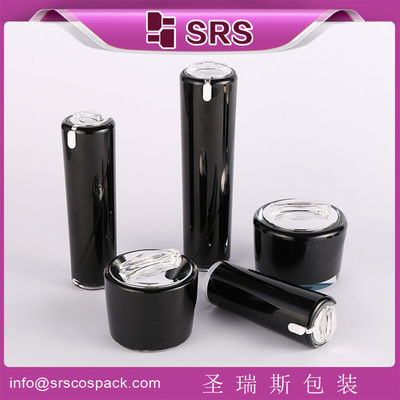 Beli SRS China grosir acrylic bulat kosong toples krim dan botol untuk kemasan kosmetik set online manufacture