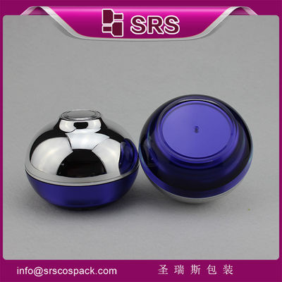 Beli pemasok wadah perawatan kulit kosmetik toples akrilik biru online manufacture