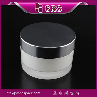 Beli botol krim perawatan kulit mewah dan berkualitas tinggi,J023 pemasok acrylic botol bulat online manufacture