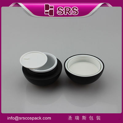 Beli 30g 50g macet hitam acrylic toples, berkualitas tinggi toples hitam online manufacture