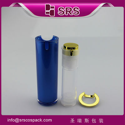 Beli cat biru botol airless warna untuk lotion,mewah botol pompa airless online manufacture