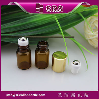Beli 1ml 2ml manis bola logam botol kaca,100% tidak bocor mini kaca gulung pada botol online manufacture