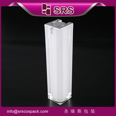 Beli bentuk persegi kemasan kosmetik produsen 1oz botol tanpa udara online manufacture