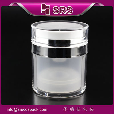 Beli A100 15ml 30ml 50ml toples pompa putih tanpa udara untuk krim perawatan kulit online manufacture