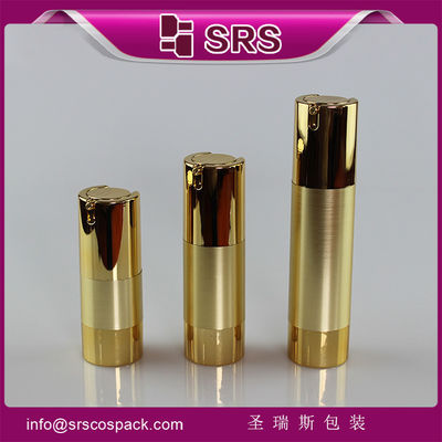 Beli TA021 botol tanpa udara berwarna emas bermetal untuk krim perawatan kulit online manufacture