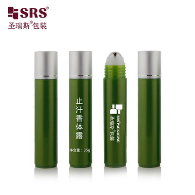 Beli PP PCR Daur Ulang Kemasan Kosmetik Kosmetik Plastik Bola Rol Bulat Grosir Botol 35ml online manufacture