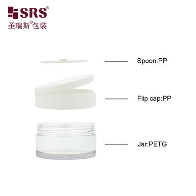 Beli PETG003 Injeksi Putih Kosong Warna Custom 100g 120g 150g 200g 250g Flip Cap Plastic Jar Dengan Sampel Gratis Di stok Warna online manufacture