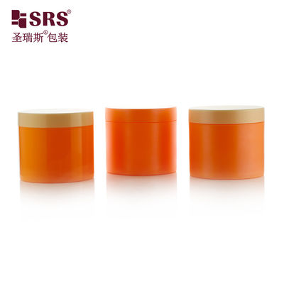 Beli SRSQ 400g Cat Custom Color Plastik PP Cream Body Scrub Jar PCR Bahan Daur Ulang Mat Finished Printing Logo Tersedia online manufacture