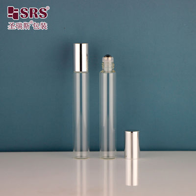 Beli 15mm diameter tabung tabung kaca 10ml stainless steel roll bola pada botol dengan metal alumunium cap mengkilap untuk minyak esensial kosong parfum kemasan online manufacture