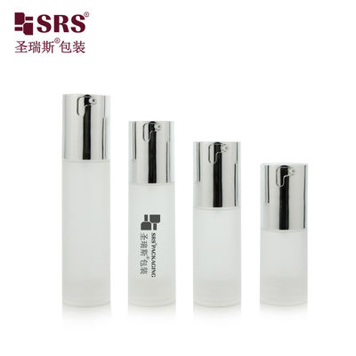 Beli TA023 20ml 30ml 40ml 50ml Glossy Matte In Mold Injection Clear Frosted PP PCR Airless Bottle Untuk Foundation Cosmetic Packaging online manufacture