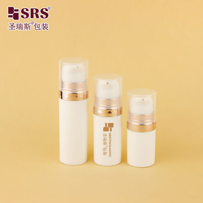 Beli A028 5ml 10ml 15ml 20ml Kosong PP Bulat Bahan Daur Ulang Pocket Gel Wajah Airless Pompa Botol Sampel Injeksi Warna kustomisasi online manufacture