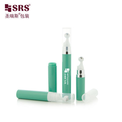 Beli A0035 7.5ml 10ml 15ml Travel Pocket Size Plastik PP PCR Bottle Pompa Bulat Tanpa Udara Snap-on Design Roll On Serum Bottle online manufacture