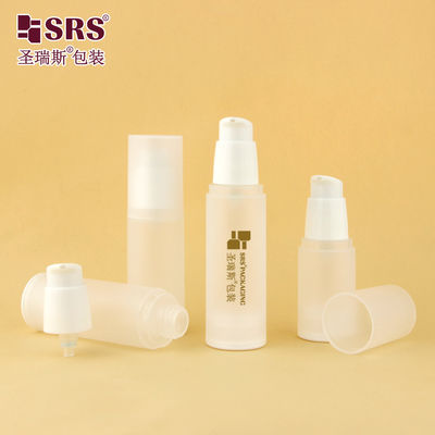 Beli PA0216 20ml 30ml 40ml 50ml PP Glossy Matte In Mold Plastik PP PCR Botol Tanpa Udara Dengan Pompa Lotion Kemasan Perawatan Kulit online manufacture