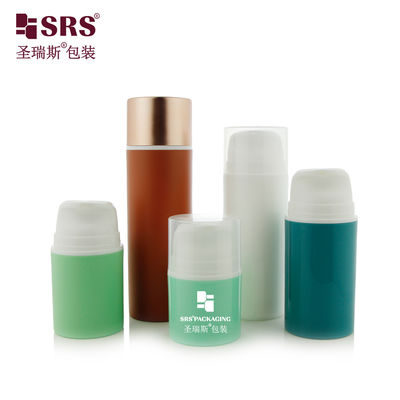 Beli PA609 Snap On Type Pump PP PCR Bahan Daur Ulang Airless Lotion Botol Kemasan Disesuaikan Untuk Skincare Serum Cleanser online manufacture