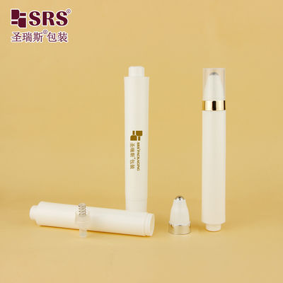 Beli AY 15ML Injeksi Putih Glossy Matte Finished Round Pen Bentuk Airless Roll On Bottle Untuk Eye Cream Container online manufacture