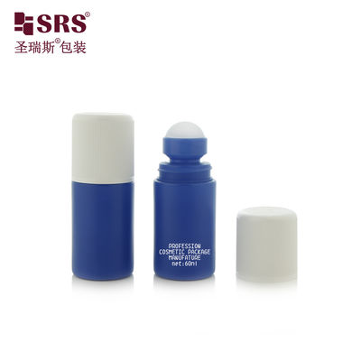 Beli RPPC1-60ML Biru Matte Plastik PP Deodorant Roll On Bottle Dengan Tutup Tahan Anak Tanpa Kebocoran online manufacture