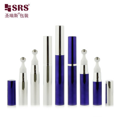 Beli A0031 5ml 10ml 12ml 15ml AS PP Botol Bola Baja Roller Tanpa Udara Untuk Serum Gel Aplikasi Pompa Sekrup Kustomisasi Grosir online manufacture
