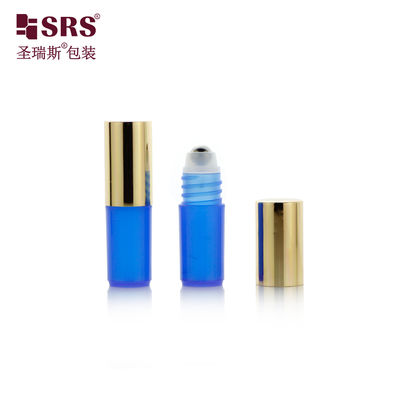 Beli SRS pemasok kemasan 3ml bola logam botol plastik roll-on dengan tutup metallized emas online manufacture