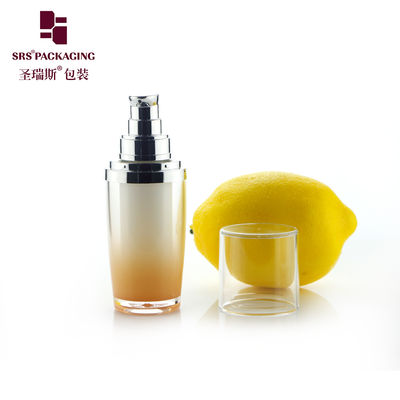Beli botol lotion putih mewah dengan bahu emas, botol pompa busa online manufacture