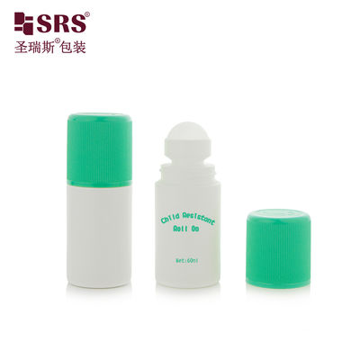 Beli RPPC1-60ML White Bottle With Green Injection Double End CRC Cap Ribbed For Deodorant Gel Pain Relief online manufacture
