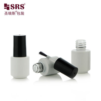 Beli DH-1B 4.5ML Round Bottom Glass Nail Polish Bottle With Brush Painted White Color Logo Printing online manufacture