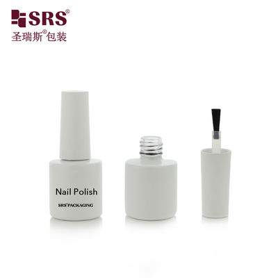 Beli DH-9A 8ML White Painted Glass Round Bottle With Brush For Nail Polish Remover Gel online manufacture
