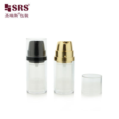 Beli SRSA404 15ml 30ml 50ml Transparent AS Plastic Airless Bottle For Facial Gel Serum Packaging online manufacture
