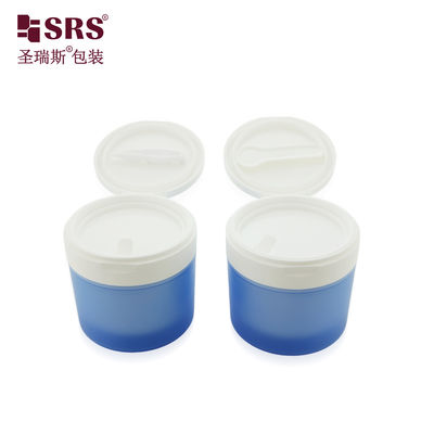 Beli SRS1 120g 150g Luxury Empty Toner Pads Plastic Double Wall PP PCR Jar With Flip Cap Tweezer and Spoon online manufacture