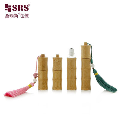 Beli BG-5ML 10ML Desain Unik Bambu Kaca Parfum Roll On Botol Dengan Kunci Kunci online manufacture