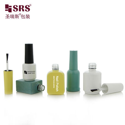 Beli Sesuaikan Botol Kaca Berwarna Dengan Sikat Kuku Polish Botol Makeup Kosong Kemasan Warna Dicat Dengan Logo Pencetakan online manufacture