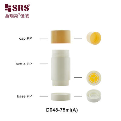 Beli D048 Wadah Kosmetik Stick Twist Up Ramah Lingkungan (15-90ml) Daur Ulang Pasca Konsumen Dimuat dari Bawah untuk Deodoran online manufacture