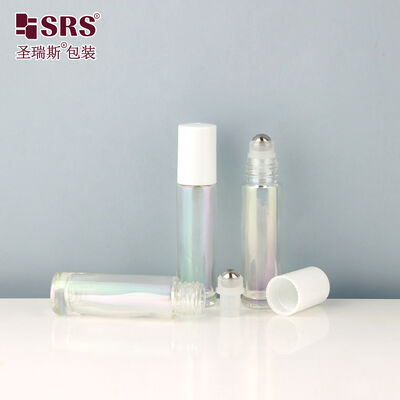 Beli BLPM-10ML SRS Botol Roll-On Kaca Iridescent yang dilektroplasi untuk parfum Kemasan kosmetik mewah yang dapat disesuaikan dengan bola rol baja tahan karat online manufacture