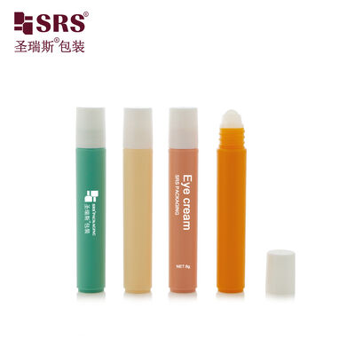Beli Botol Roller Ball Bulat Bahan Daur Ulang PP PCR Plastik Warna Buram Injeksi RPP 8ml untuk Gel Perawatan Jerawat online manufacture
