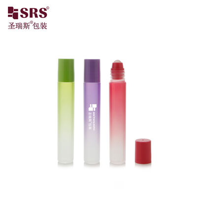 Beli Botol Roll On PP 8ml Warna Gradien Cat Merah Hijau Ungu Warna Plastik PP Untuk Aplikasi Gel Jerawat online manufacture