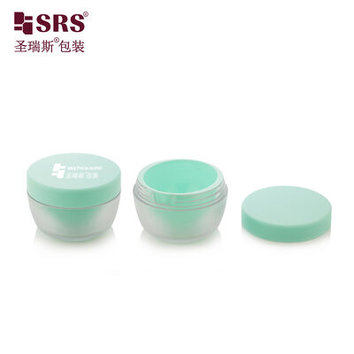 Beli SRSJS 50g Toples Luar Cat Buram Kosong Dengan Jar Dalam Hijau Kustom Injeksi Untuk Krim Siang online manufacture