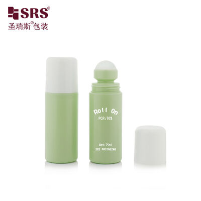 Beli Botol Gel Deodoran Roller RPPC 75ML PP PCR Daur Ulang Ramah Lingkungan Dengan Tutup Datar Glossy online manufacture