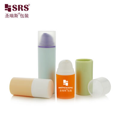 Beli PA0203 15ml 30ml 50ml Botol Gel Wajah Vakum Berkilau Warna Kustom Grosir online manufacture