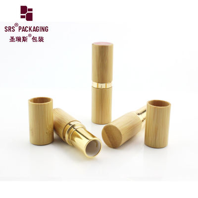 Beli Luxury high-end dicetak logo custom bambu alami tabung lipstik kosong online manufacture