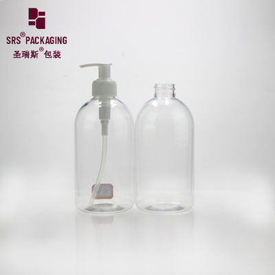 Beli disinfektan tangan kosong transparan botol plastik pet bahu bulat 500ml online manufacture